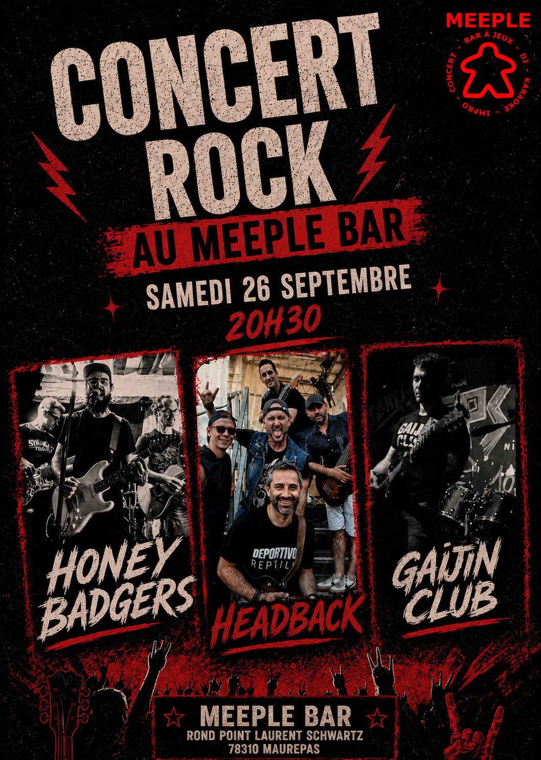 Concert Rock au Meeple Bar