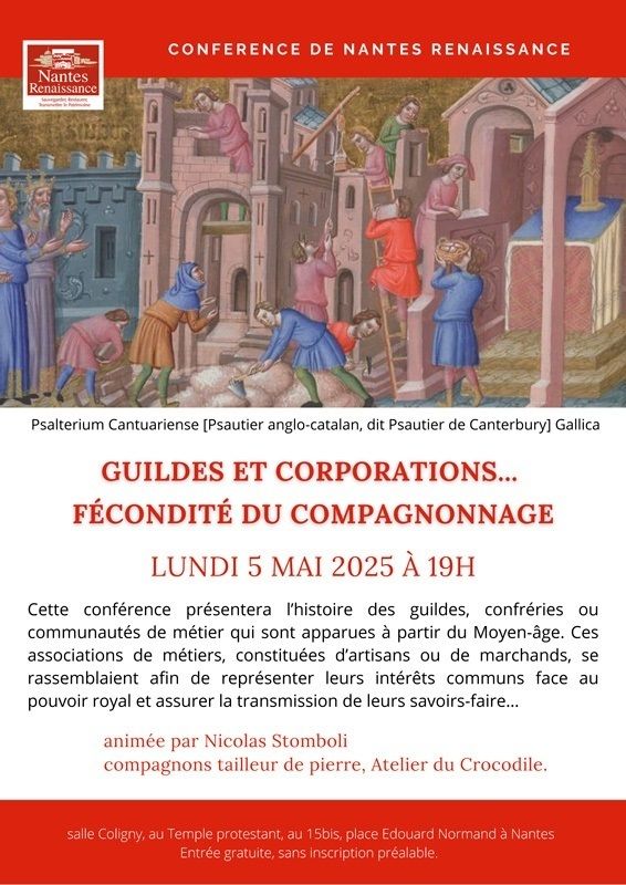 Conférence : « Guildes et Corporations... Fécondité du Compagnonnage »