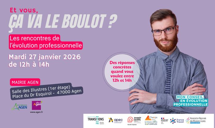 9EME ÉDITION DES RENCONTRES DE L’ÉVOLUTION PROFESSIONNELLE : bénéficiez gratuitement d’informations et de conseils pour faire avancer votre projet professionnel quel que soit son avancement.