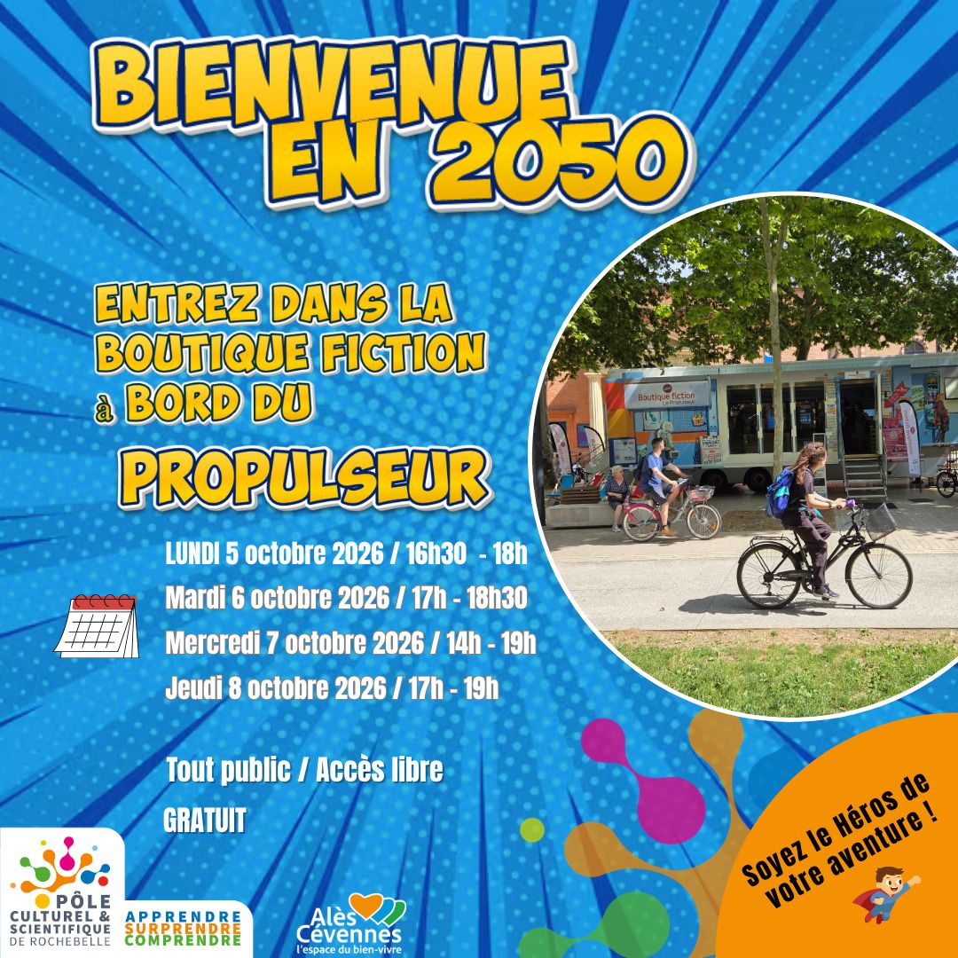 Bienvenue en 2050 : Entrez dans la boutique fiction à bord du "Propulseur"