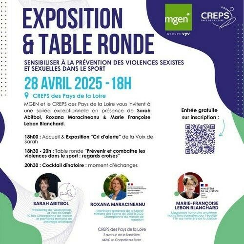 Sensibiliser à la prévention des violences sexistes et sexuelles dans le sport - Exposition et table ronde