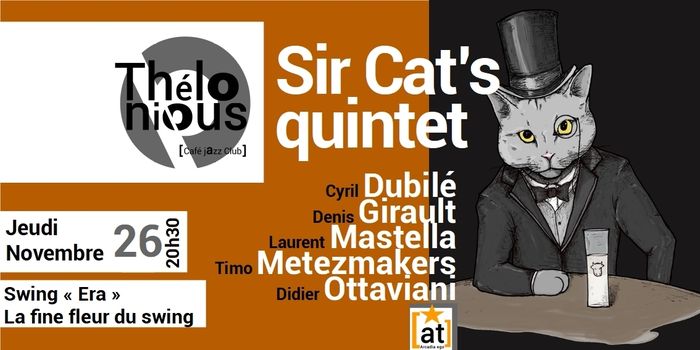 Annulé | SIR CAT'S QUINTET - THELONIOUS CAFE JAZZ CLUB