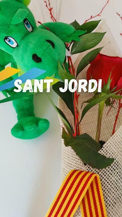 Sant Jordi à Prades - Livres, roses, xicolatada