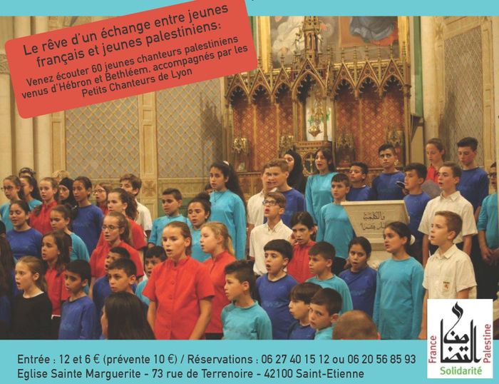 [Concert solidaire] Choeur de jeunes palestiniens + Petits Chanteurs de Lyon