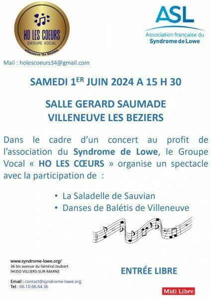 Concert du groupe vocal "Ho les Coeurs"