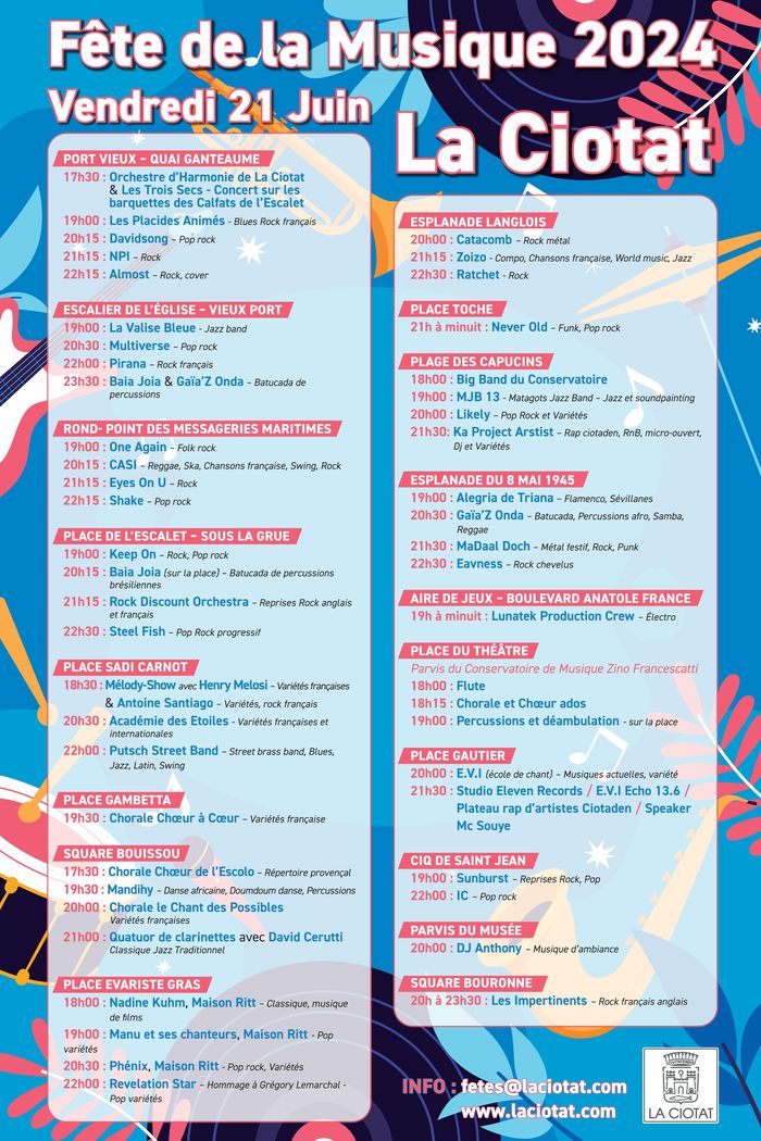 La Ciotat Fête de la Musique 2024