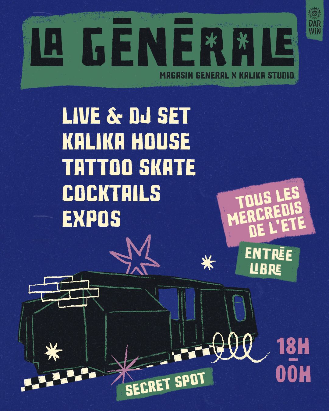 La Générale, c’est le QG des mercredis de l’été à Darwin !