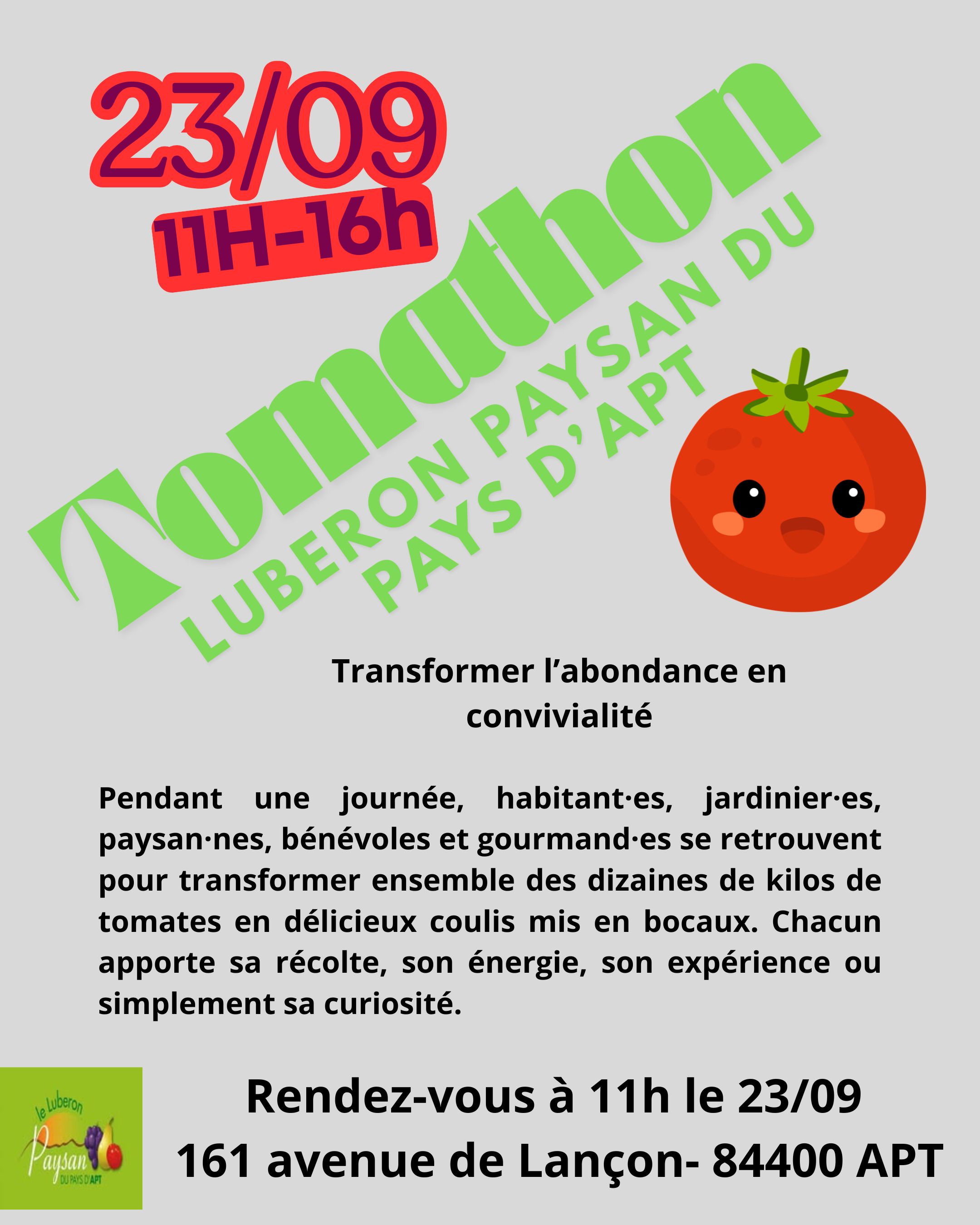 TOMATHON du Luberon Paysan du Pays d'Apt