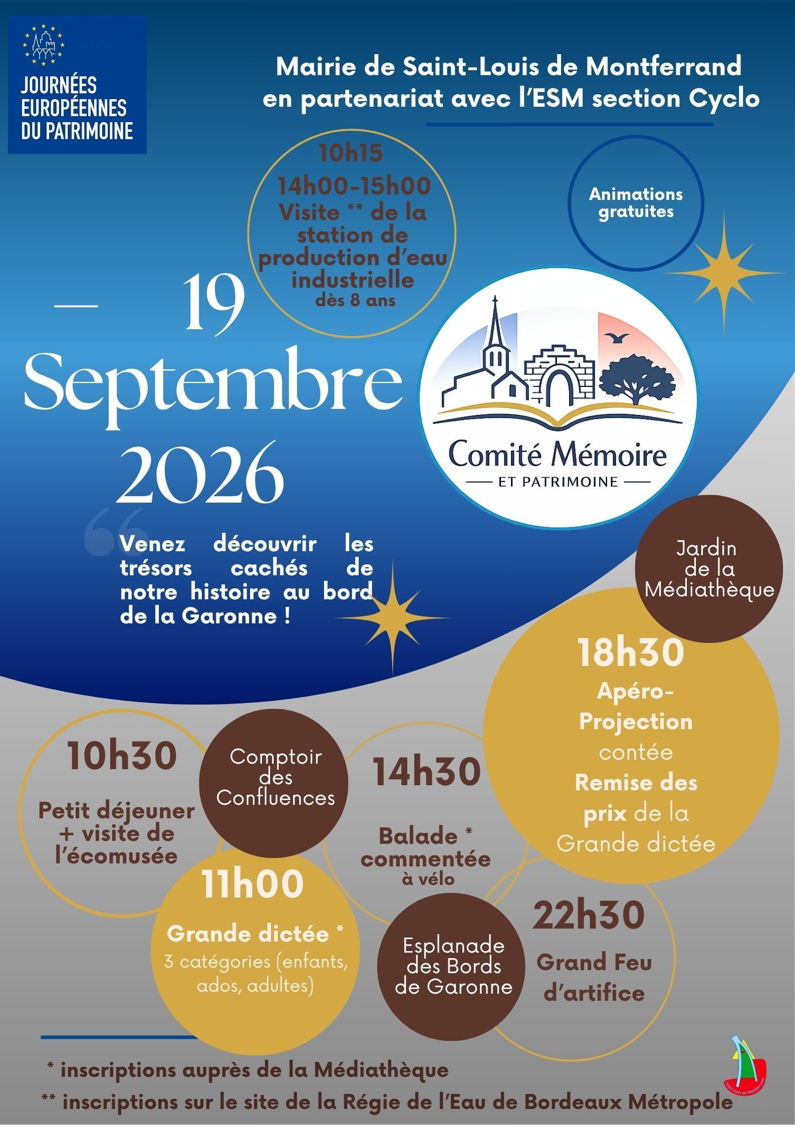 Saint-Louis-de-Montferrand célèbre les Journées Européennes du Patrimoine !