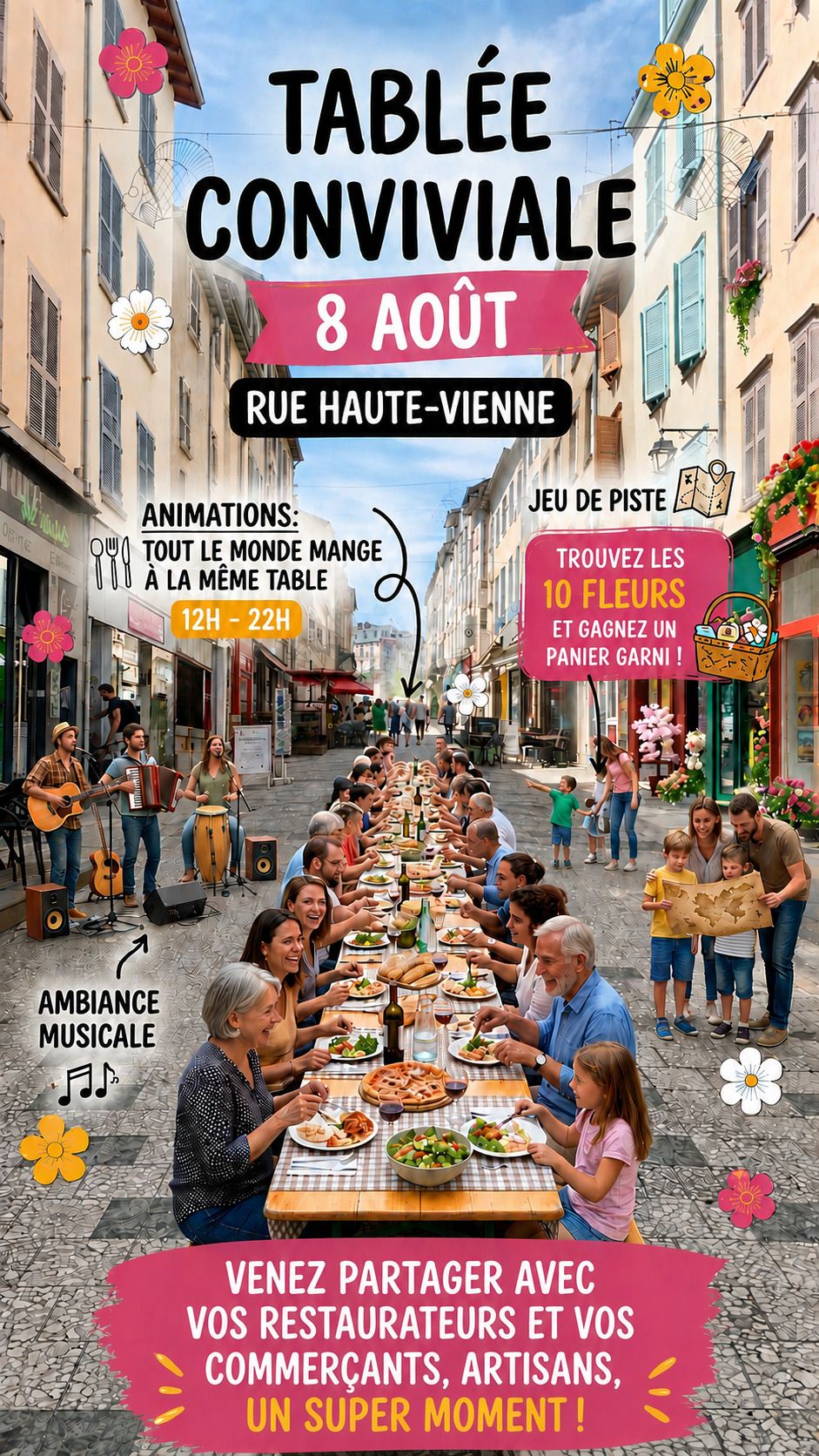 Tablée conviviale