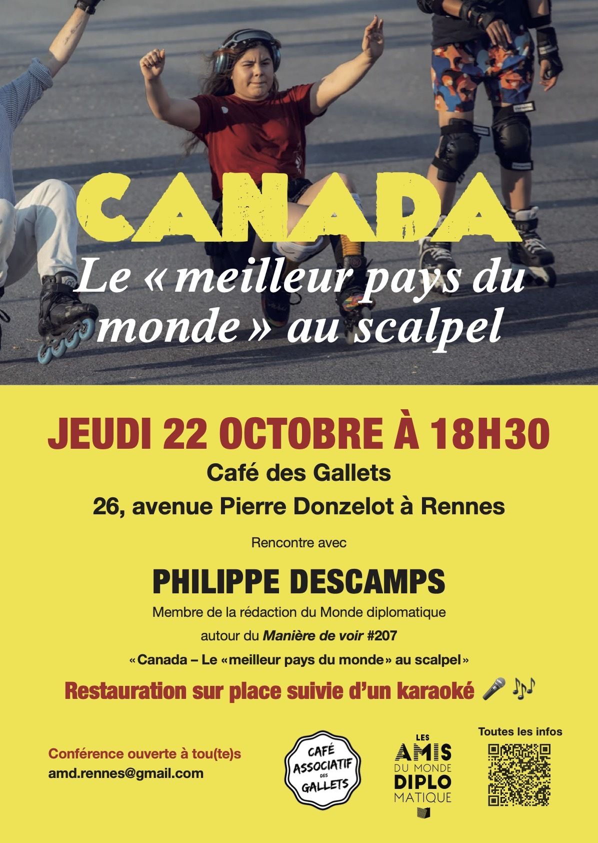 Canada : conférence puis Karaoké