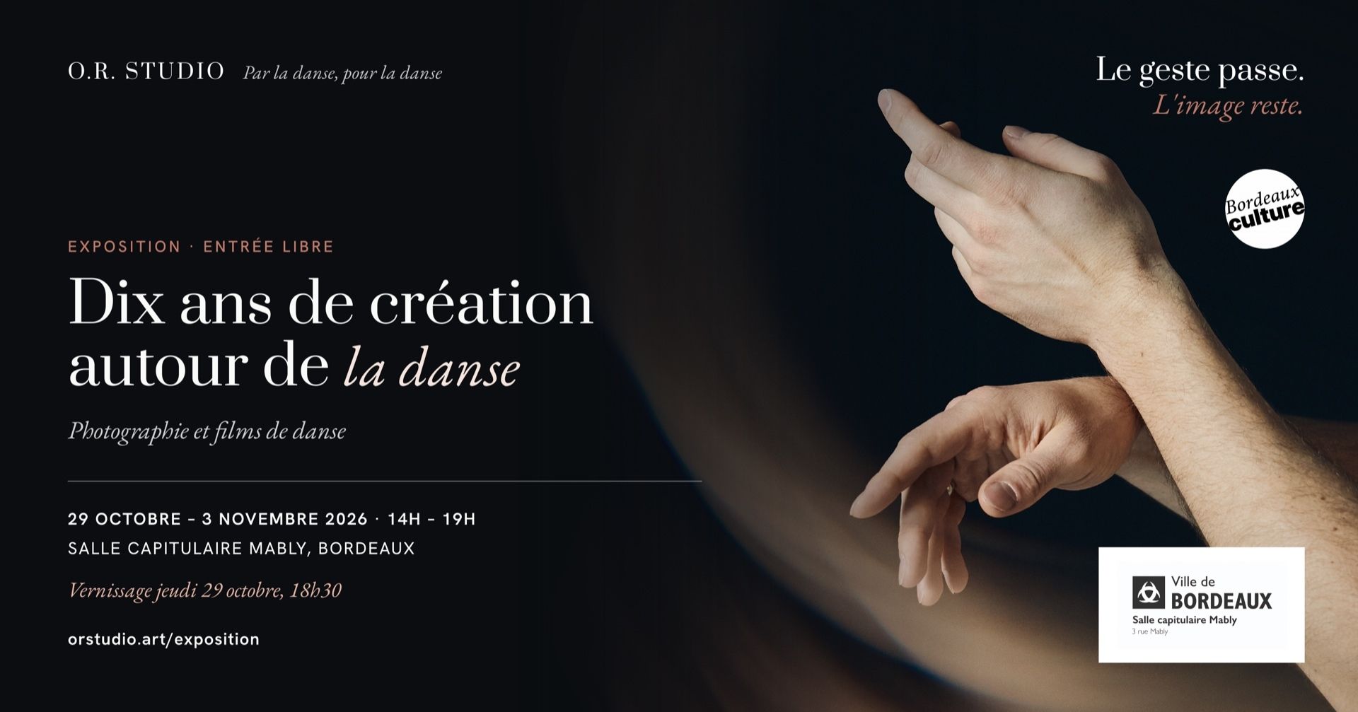 Vernissage — O.R. Studio, dix ans de création autour de la danse