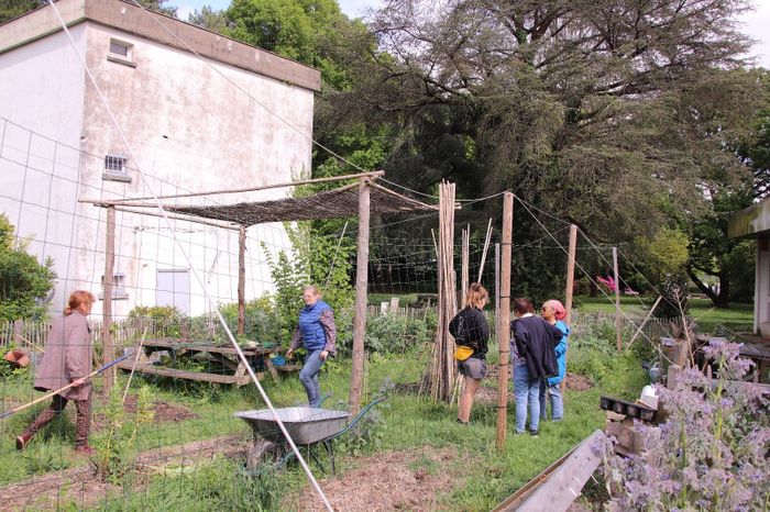 Jardinage au potager du Breil