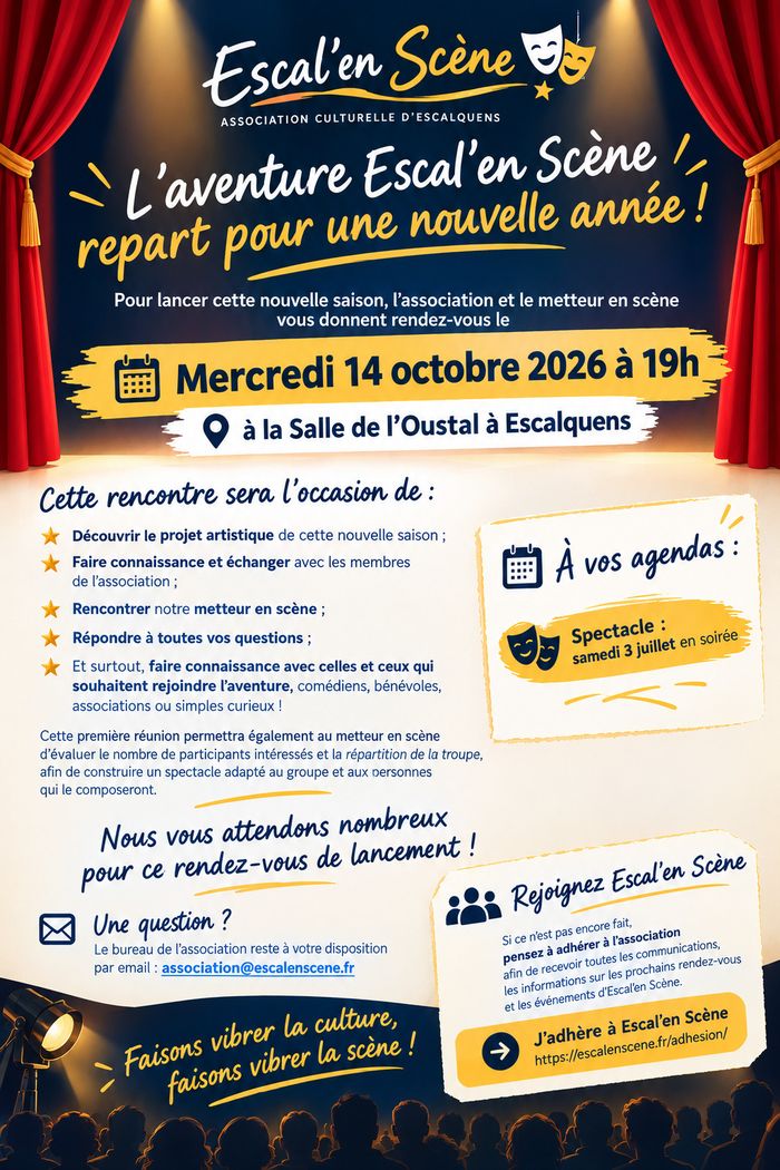 Réunion d'information Escal'en Scène 2027