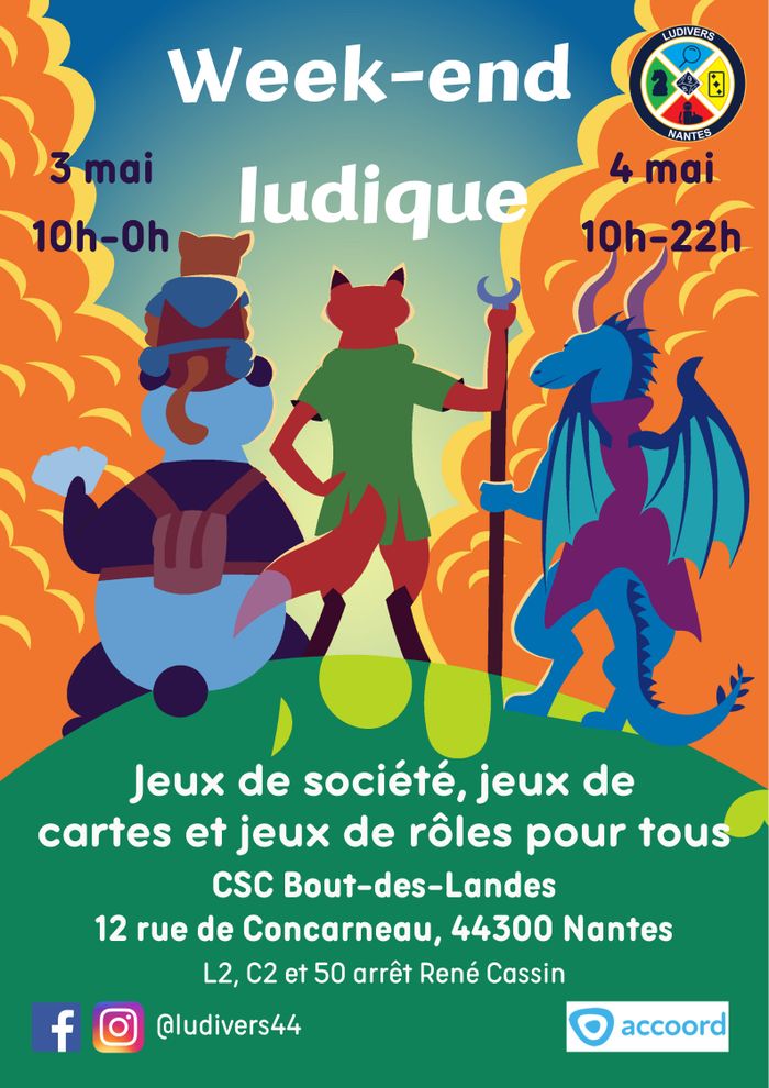 Week-end ludique par l'association Ludivers