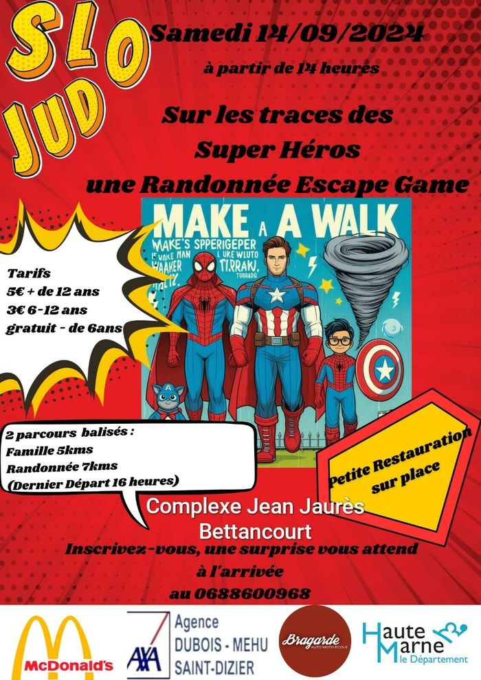 Randonnée escape game des super héros