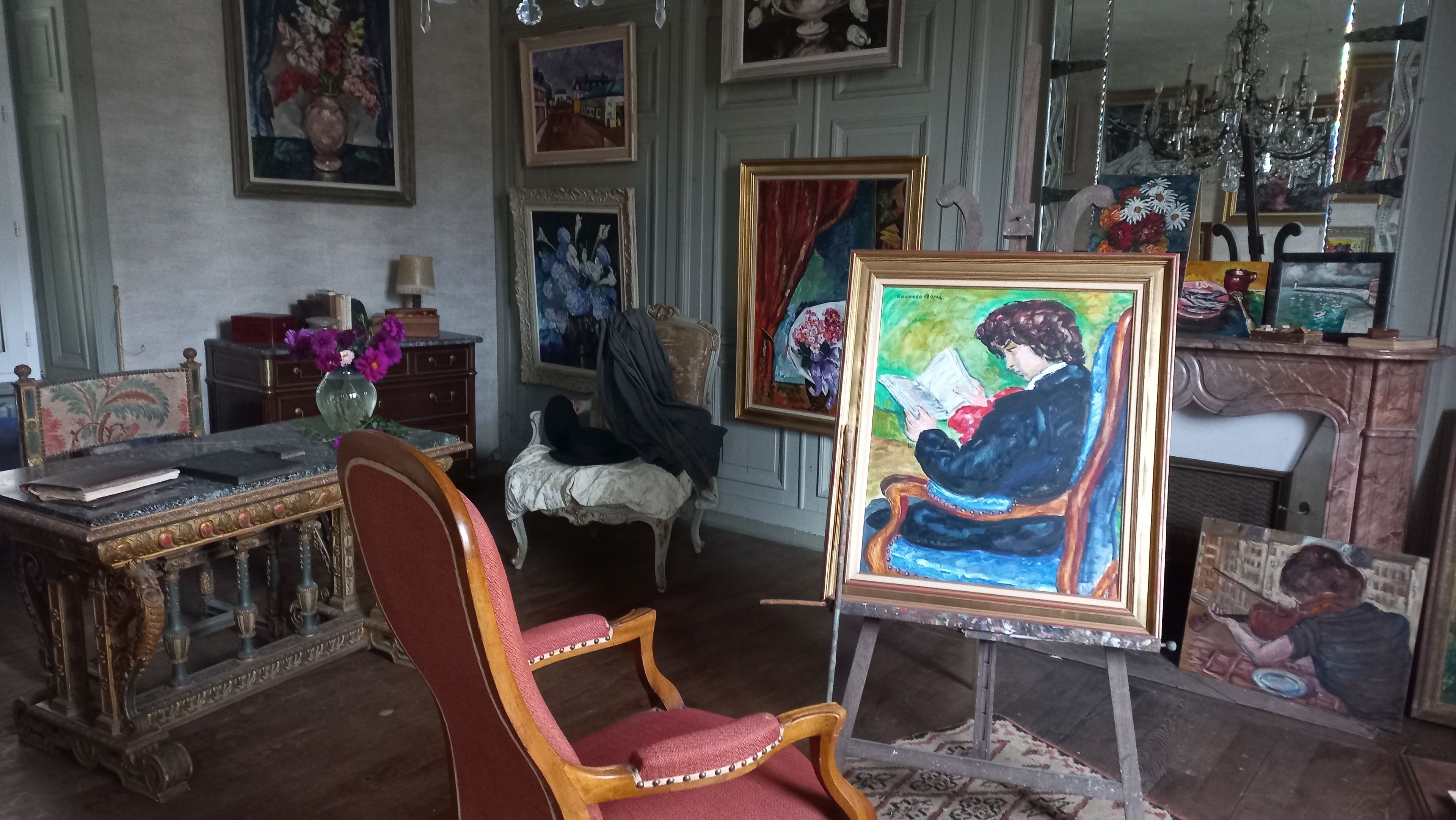 Journée du patrimoine à Champlaisir, propriété du peintre Edouard Mahé, et visite et découverte de l'église Saint-Pierre