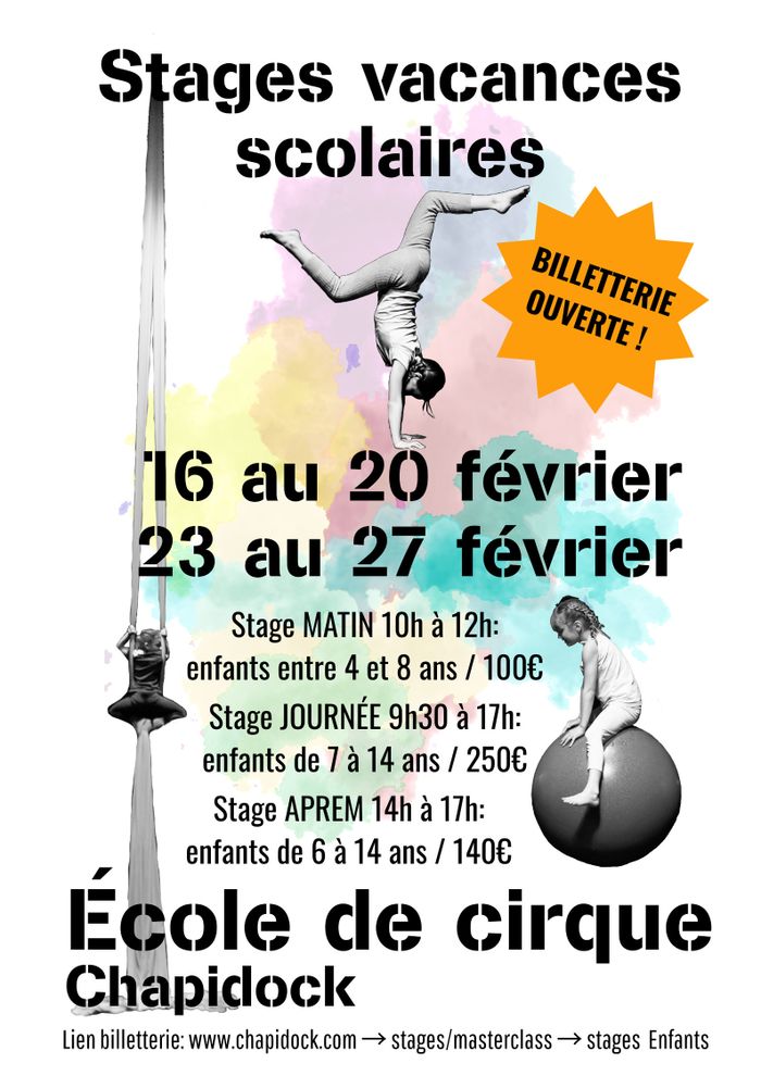 Stage cirque février