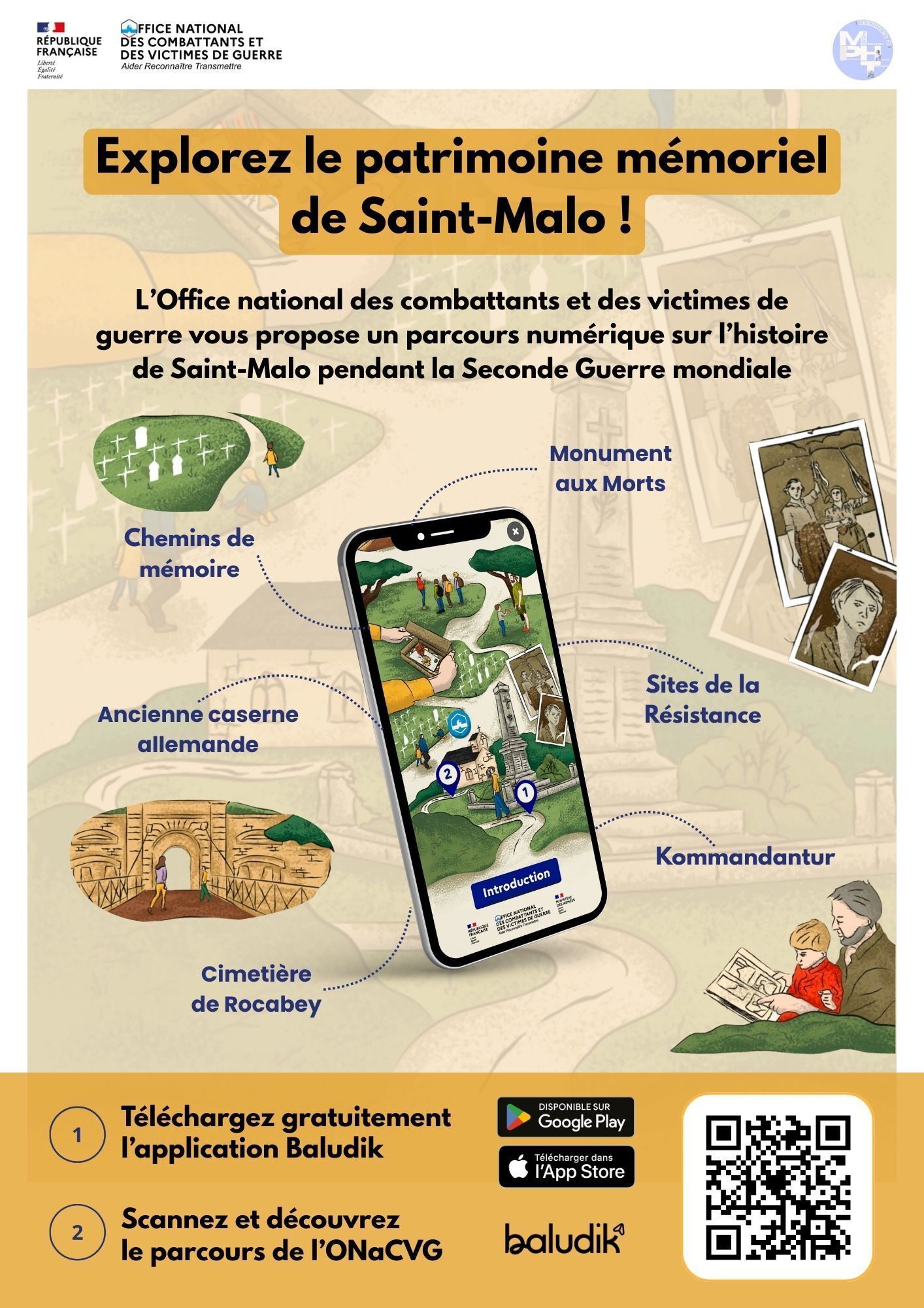 Parcours Baludik : Saint-Malo, ville en Résistance