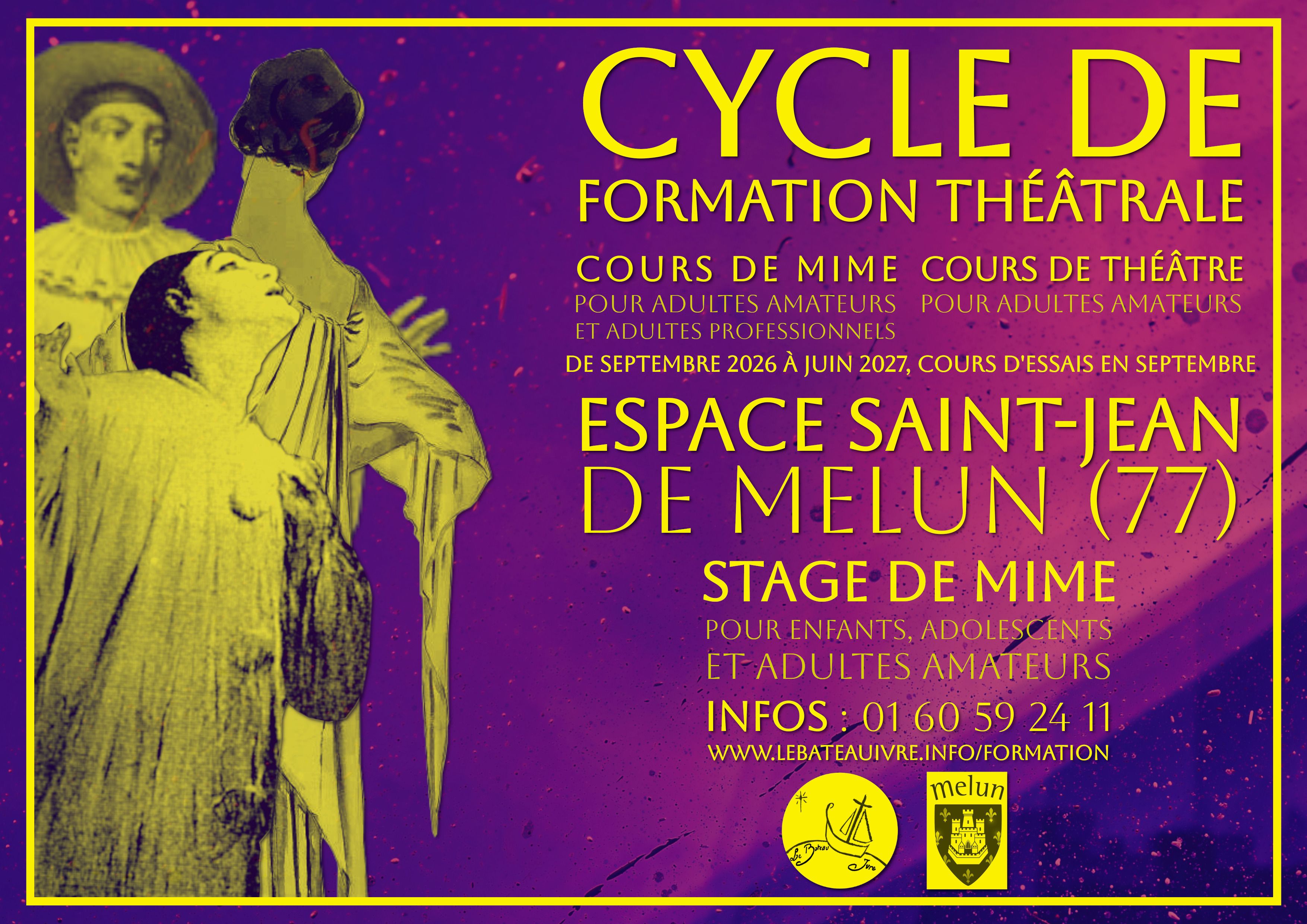 Cours de Théâtre et de Mime à Melun