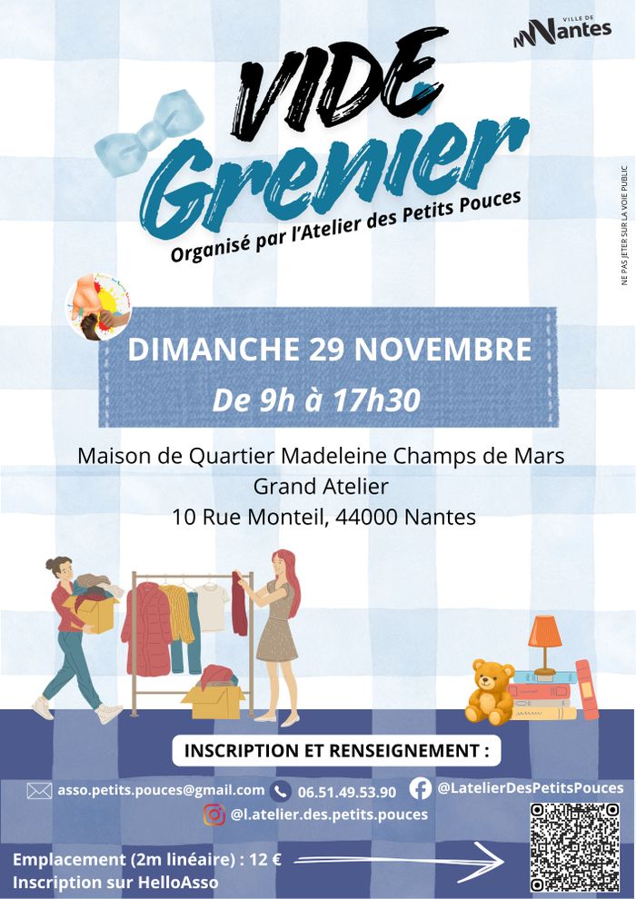 Le vide grenier de l'Atelier Des Petits Pouces
