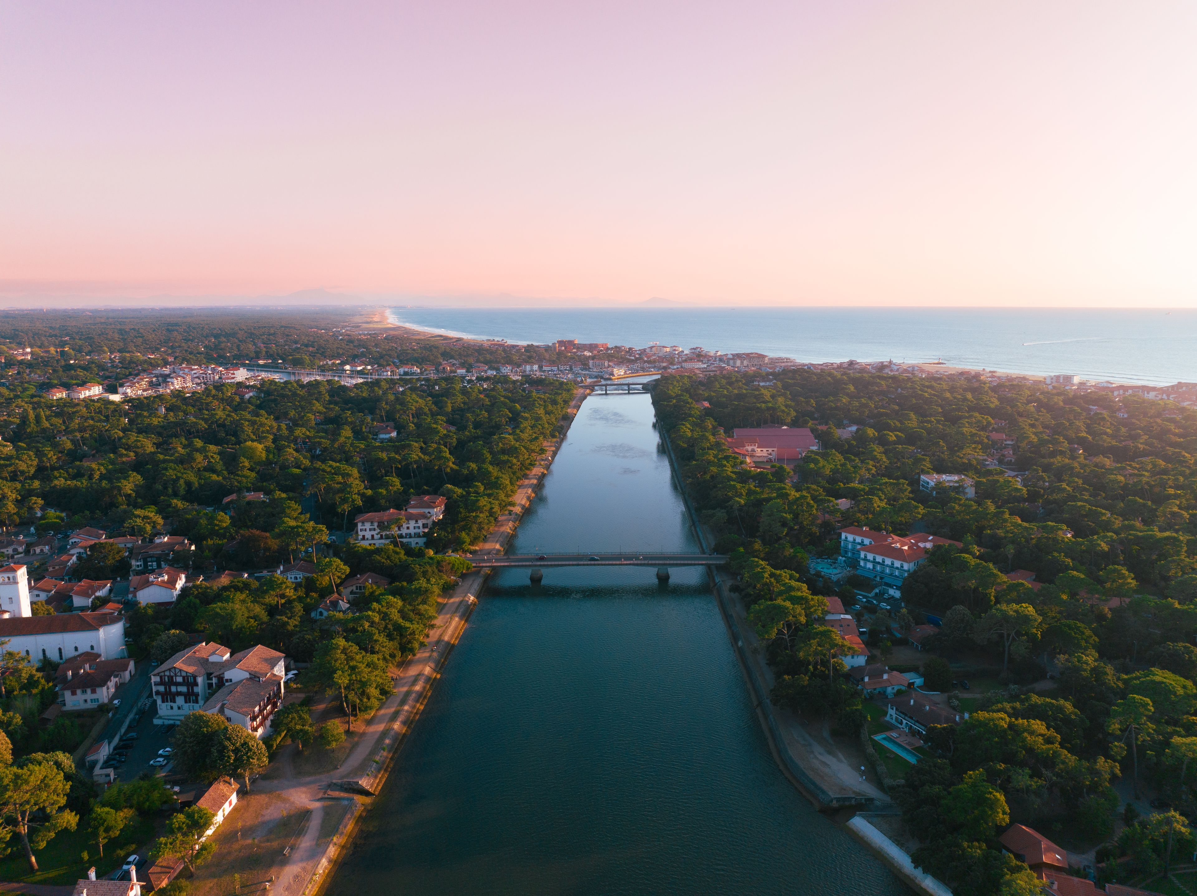 Les berges du canal de Soorts-Hossegor