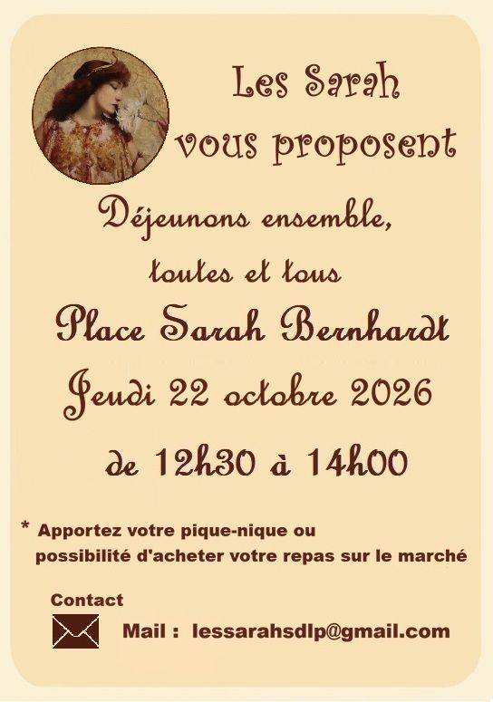 Faisons vivre ensemble la place Sarah Bernhardt à Bréquigny !