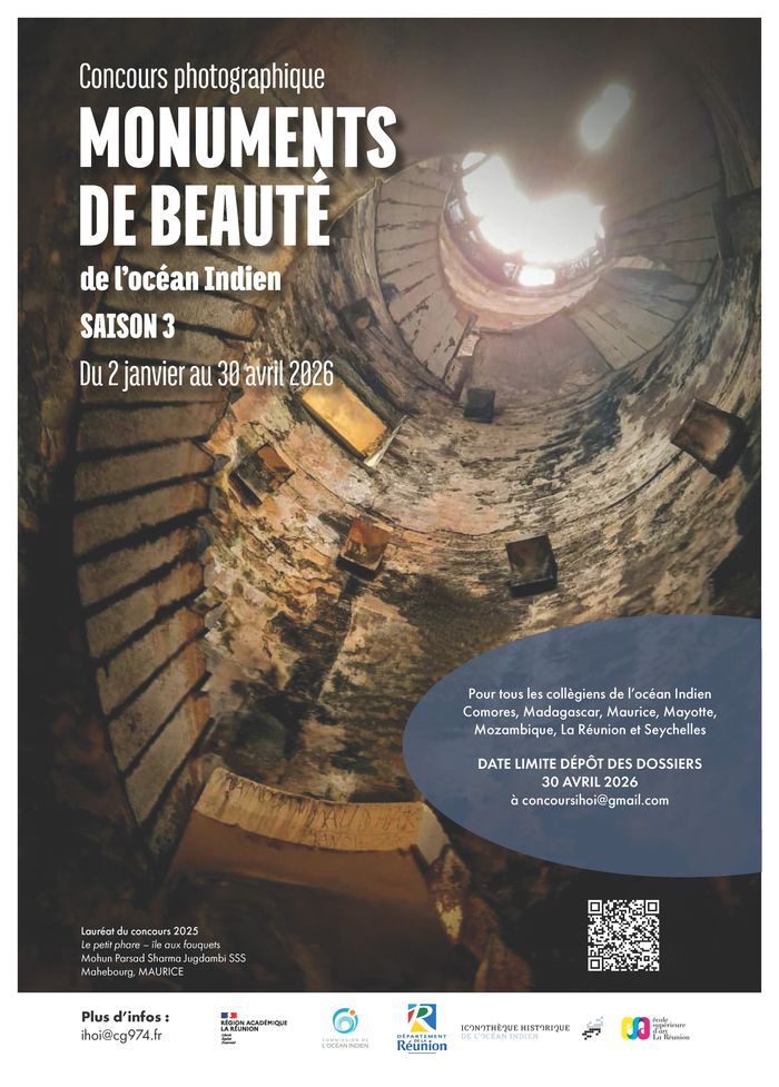 Affiche — Remise des prix - Concours photographique Monuments de beauté de l'océan Indien