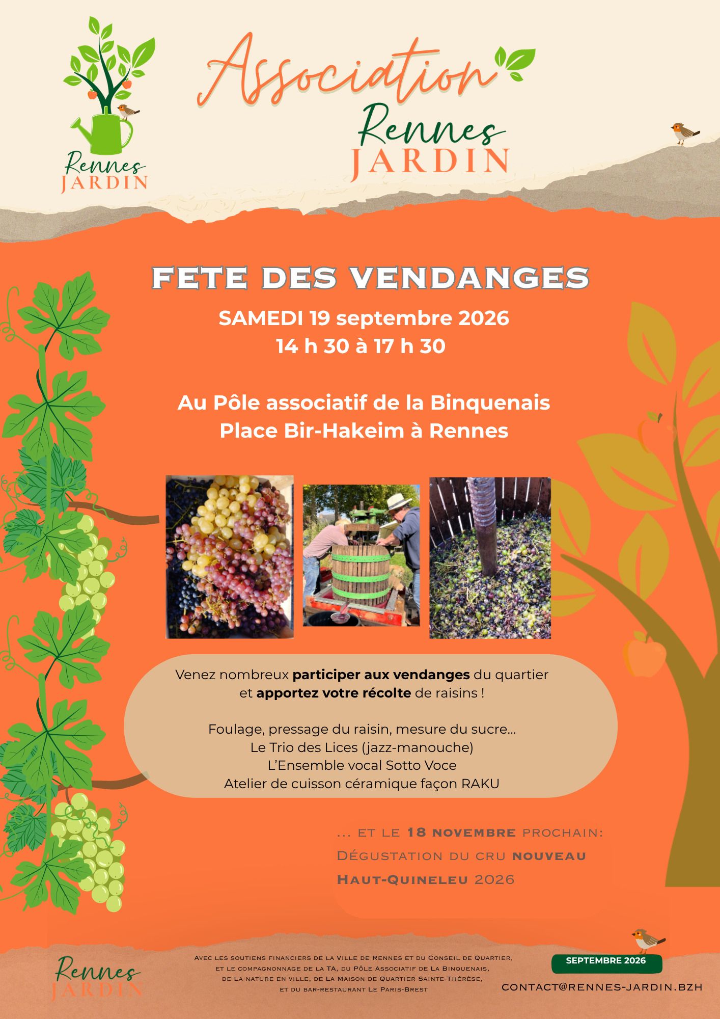 Affiche FÊTE DES VENDANGES