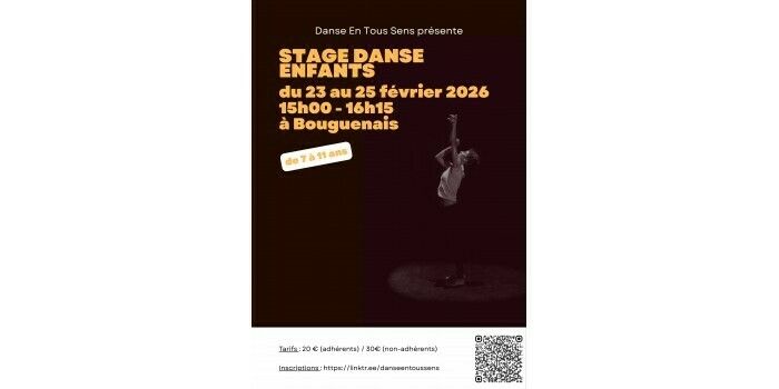Stage de danse enfants - Association Danse En Tout Sens