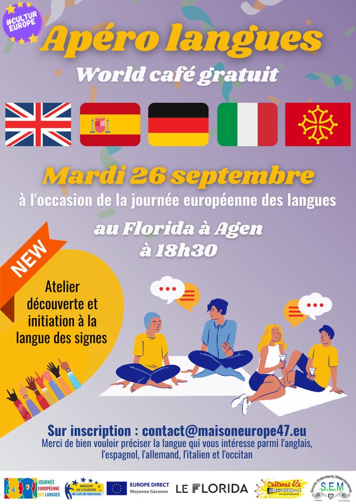 Apéro langues au Florida à Agen