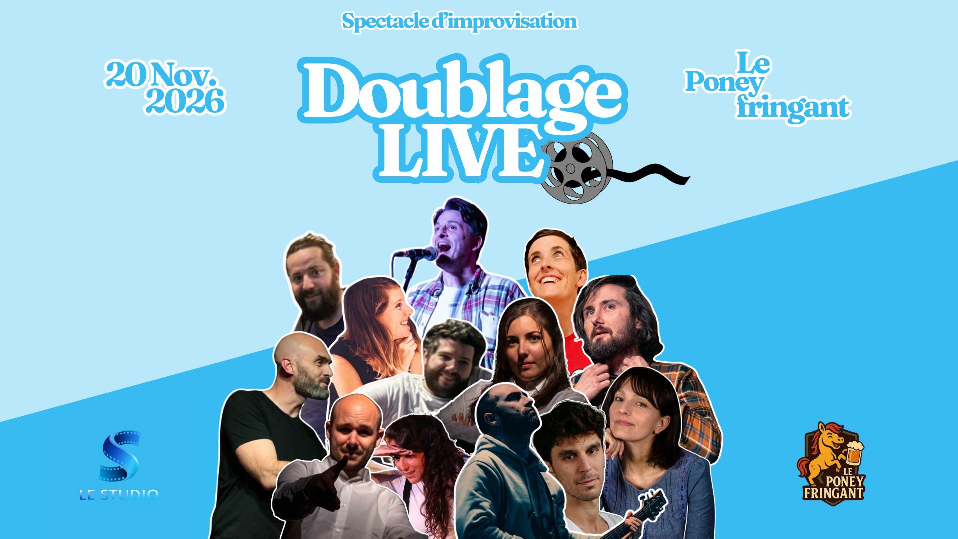 Doublage improvisé en live au Poney Fringant