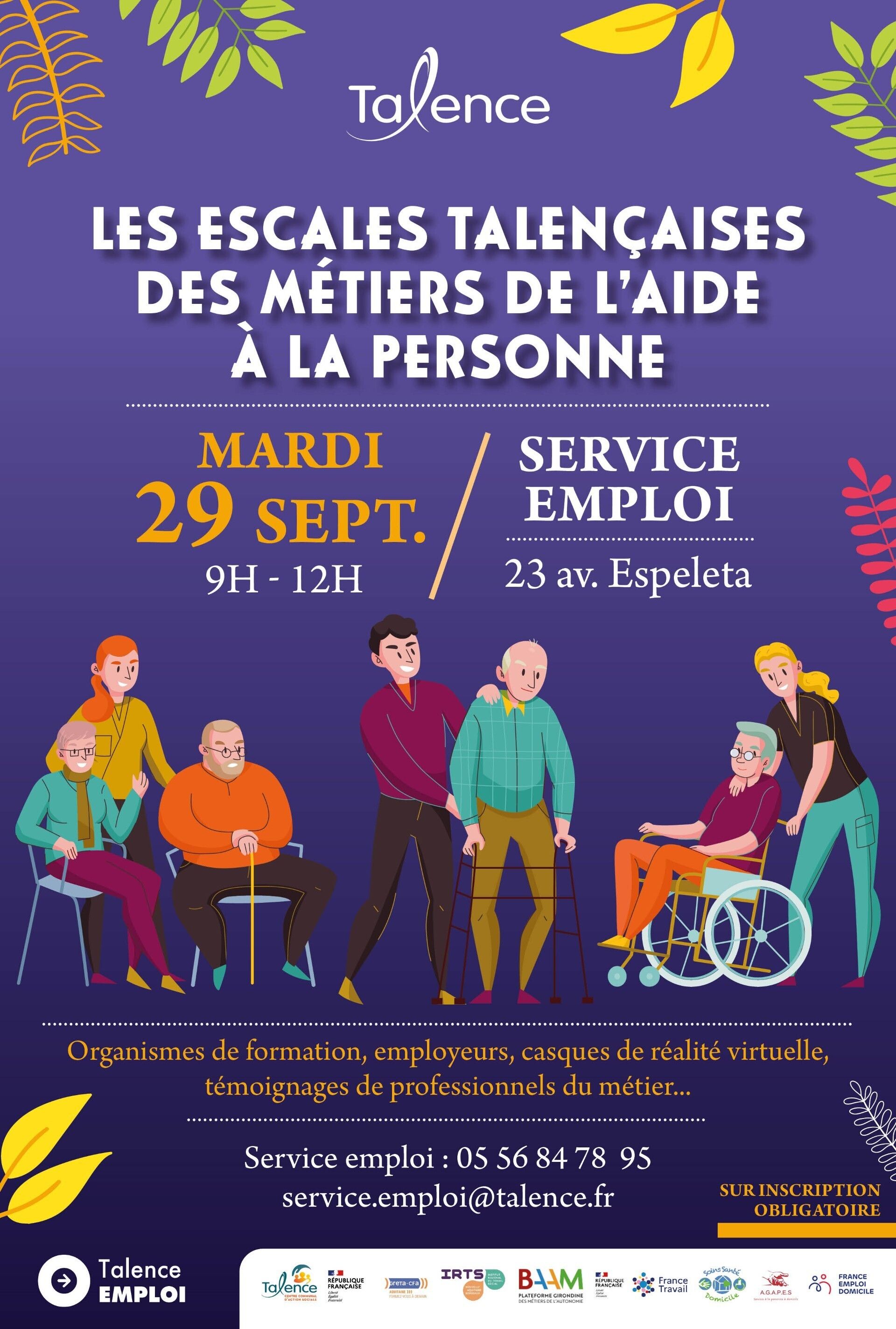Les escales talençaises des métiers de l'aide à la personne