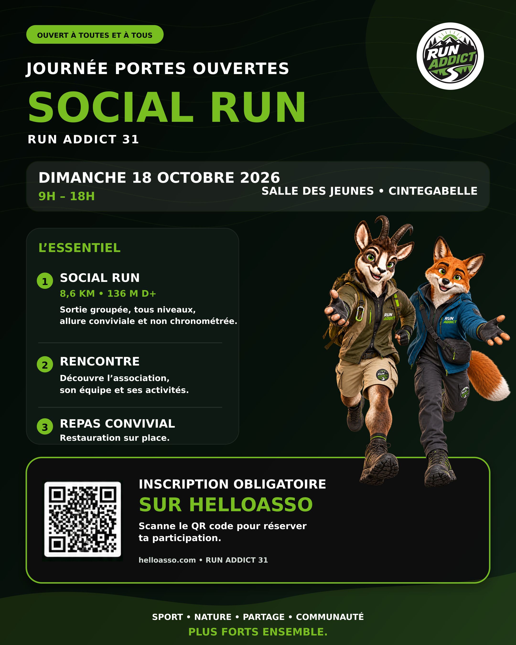 Journée Portes Ouvertes avec Social Run