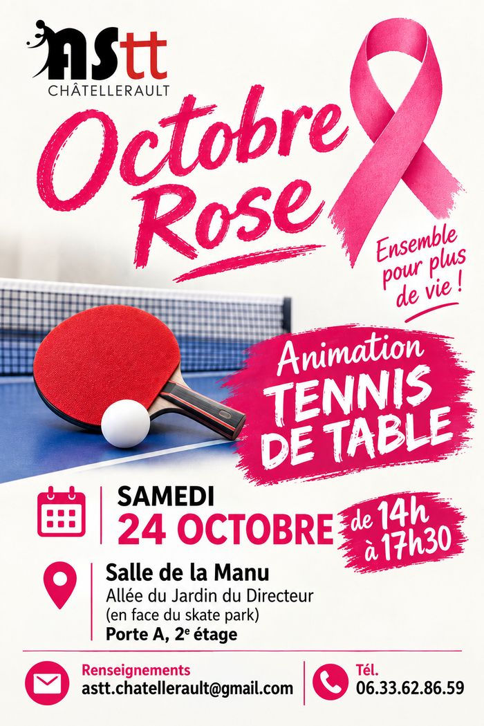 Octobre Rose : Tennis de Table