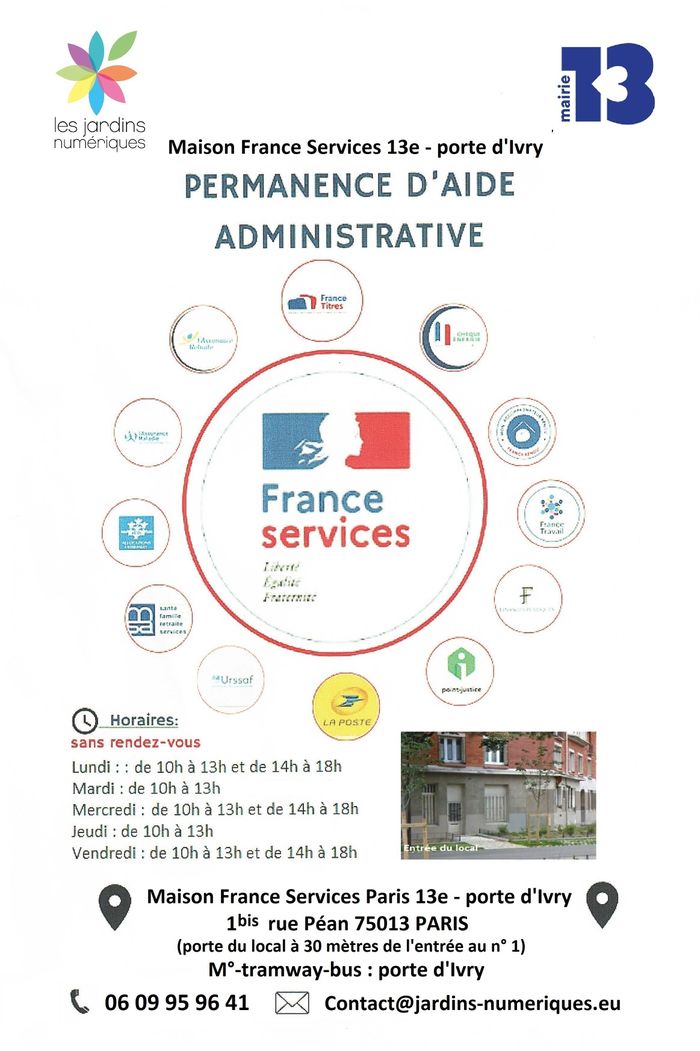 Maison France Services Paris 13e - porte d'Ivry