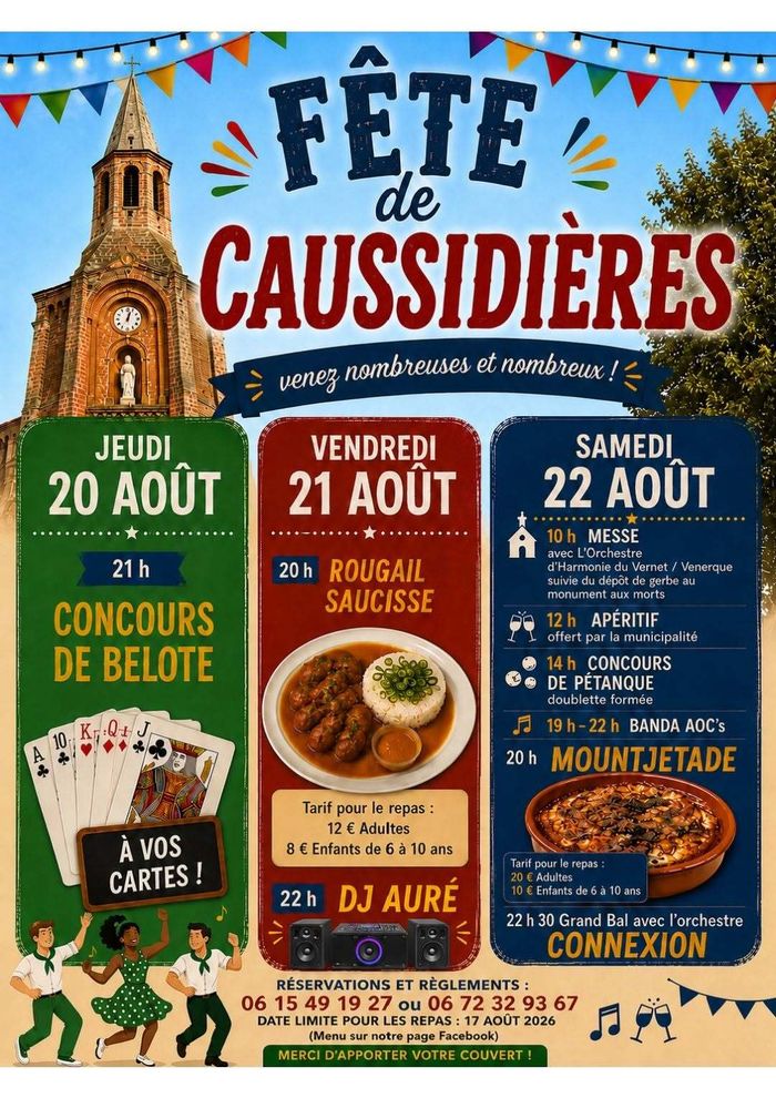 Caussidières en fête du 20 au 22 août