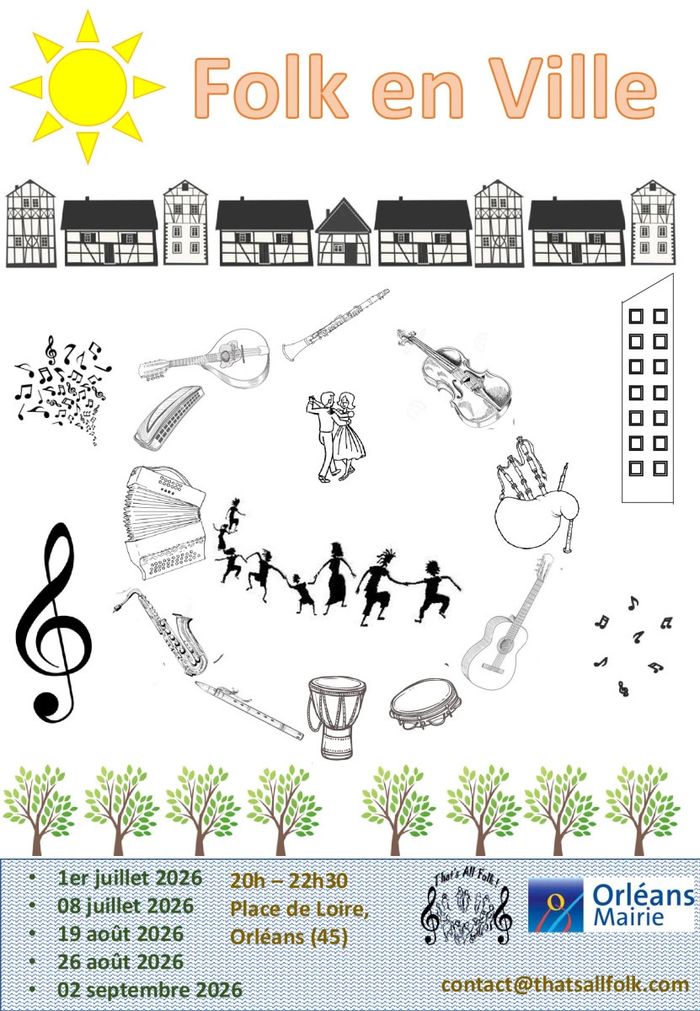 Affiche — Folk en Ville - 2026
