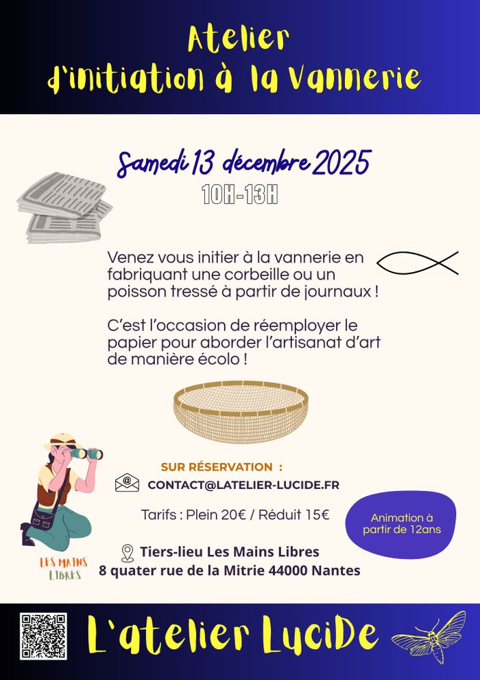 Atelier d'initiation à la vannerie en réemploi