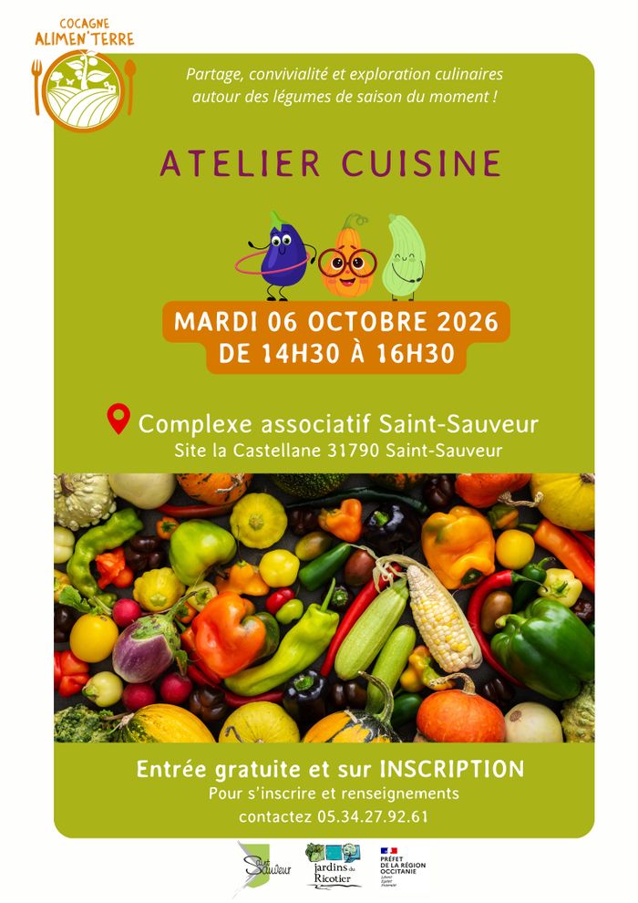 Atelier Cuisine au Complexe Associatif Saint-Sauveur