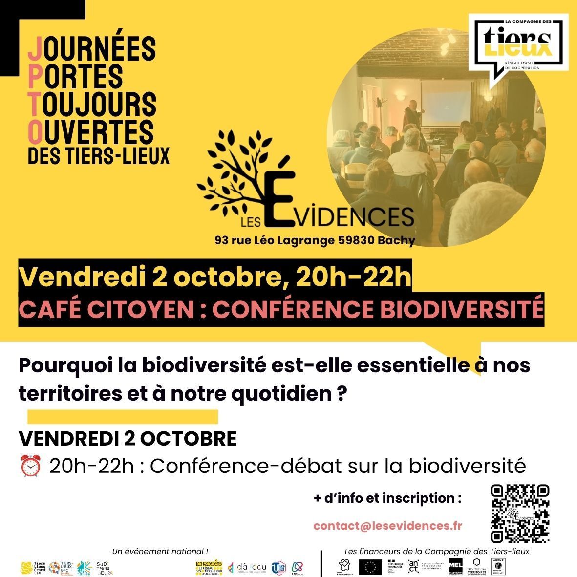 Journées portes toujours ouvertes - Café citoyen : Conférence sur la biodiversité
