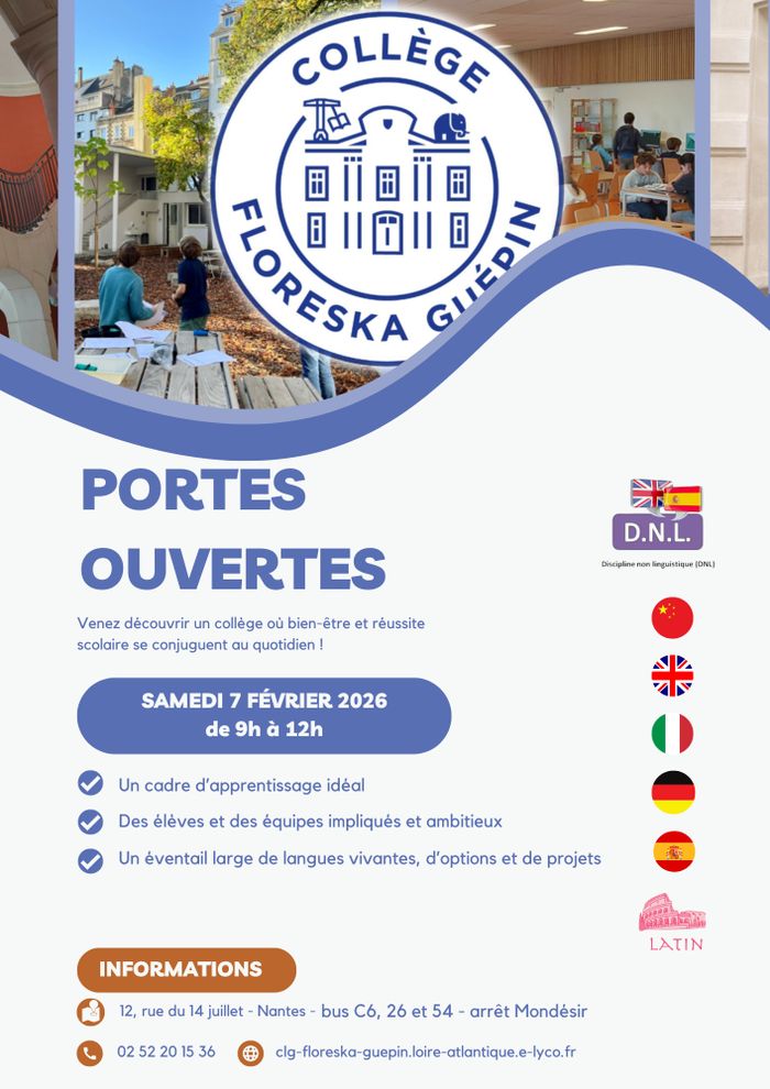 Portes ouvertes du collège Floreska Guépin