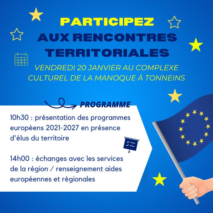 Rencontres territoriales - Lancement des programmes européens 2021-2027