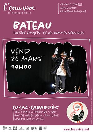 Bateau-Théâtre d’objets-
Cie Les Hommes Sensibles