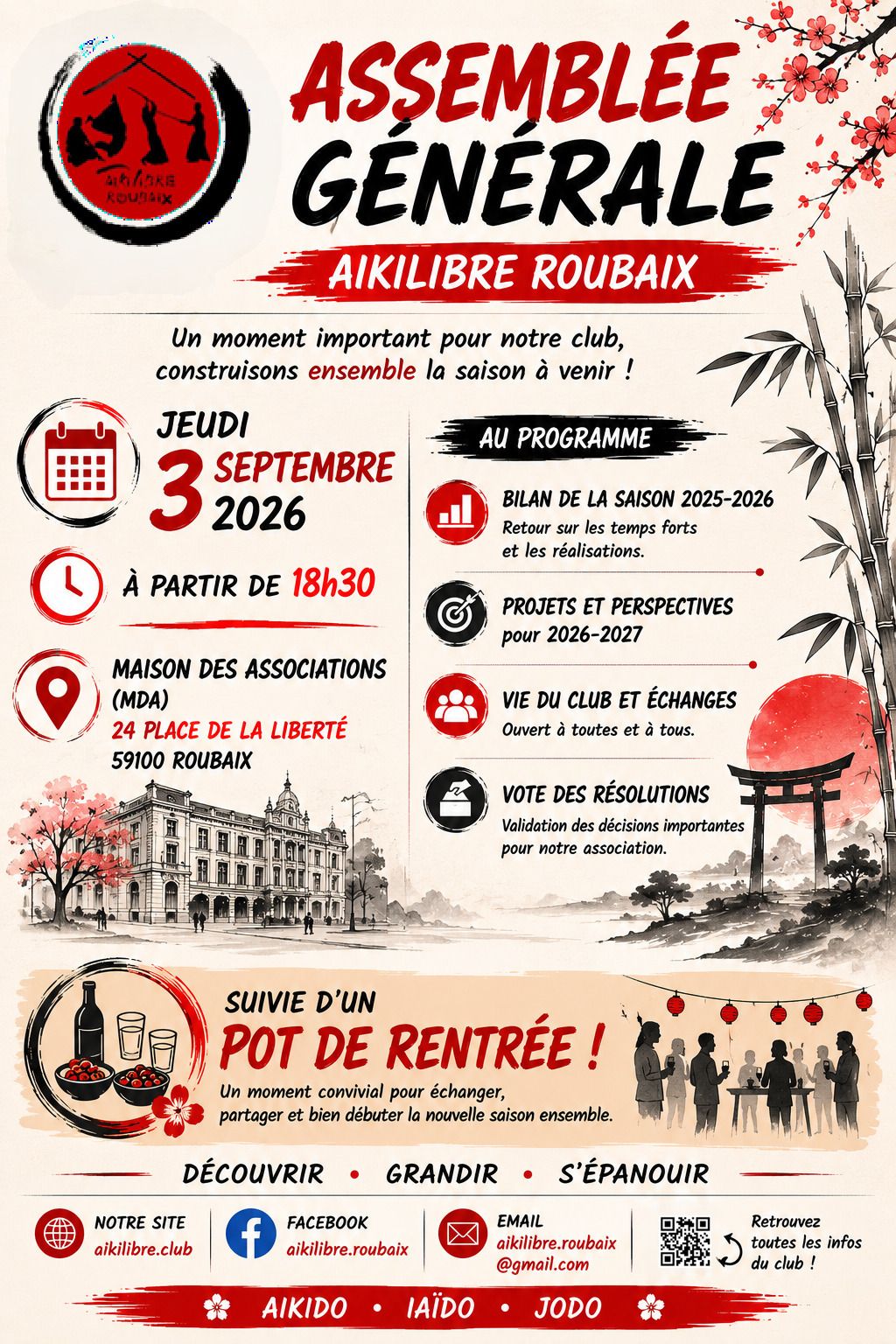 Assemblée Générale du club Aikilibre