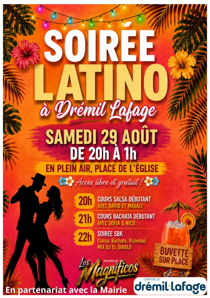 Affiche — Soirée Latino - Samedi 29 août