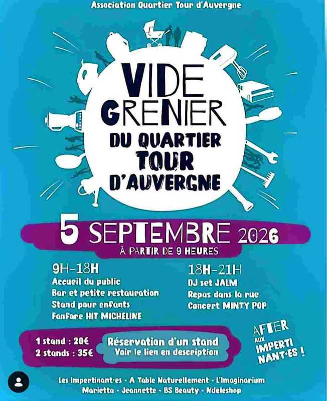 Vide-grenier du quartier Tour d'Auvergne