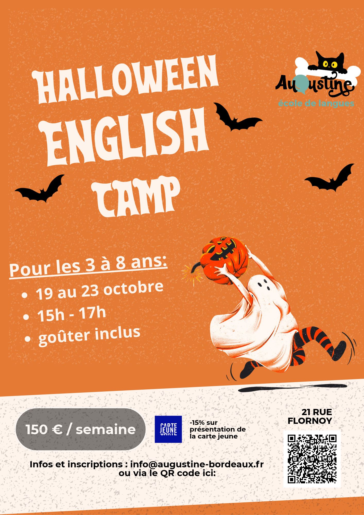 đ Halloween English Camp â Un stage d'anglais 100 % fun ! đ»