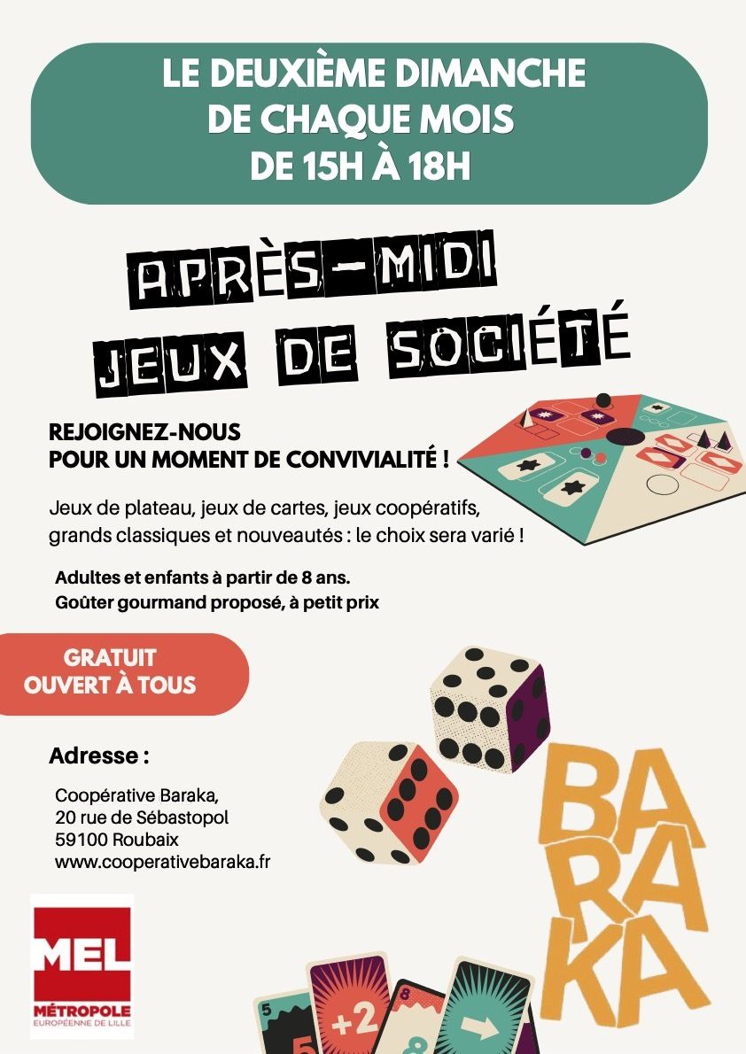 Jeux de société à volonté!