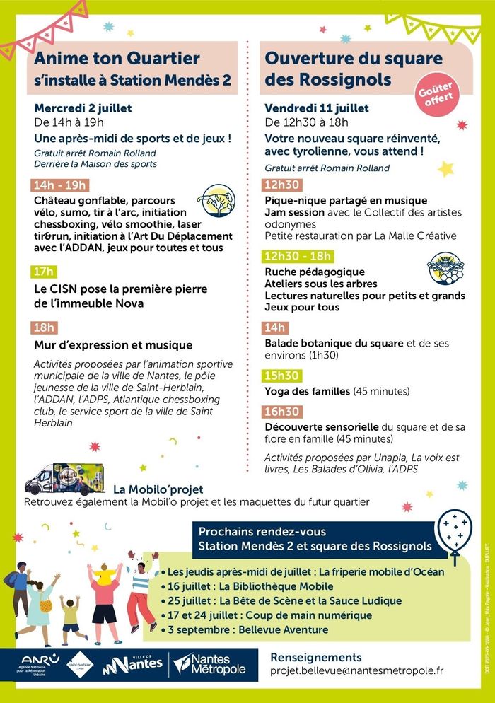 Ouverture du square des Rossignols